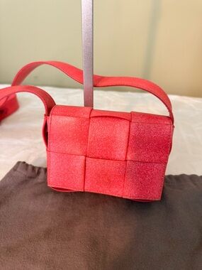 Bottega Veneta Rubber Maxi Intrecciato Extra Mini Crossbody Bag